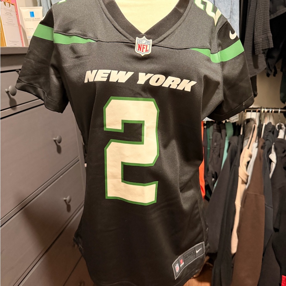 NFL New York Black and Green #2 Football Jersey